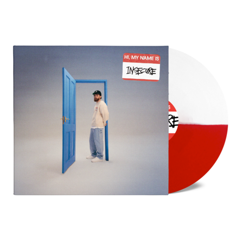 hi, my name is insecure by Sam Tompkins - LP - Exclusive Red/White Coloured Vinyl - shop now at Sam Tompkins store